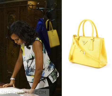 olivia pope yellow prada bag